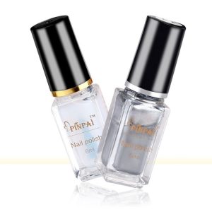 ChromeSheen Mirror Silver Nail Polish – 6ml Eco-Friendly Metallic Shine